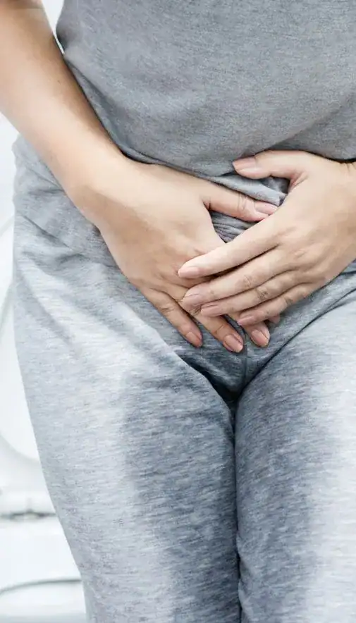 Image of woman had accident and needing stress incontinence treatment Gloucester